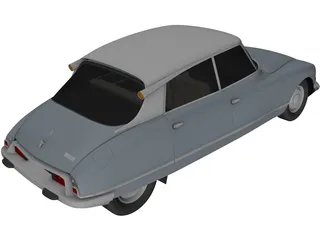 Citroen DS (1967) 3D Model preview