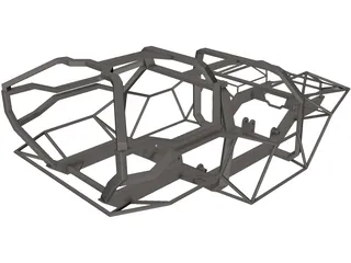 Halo Warthog Tube Frame 3D Model preview