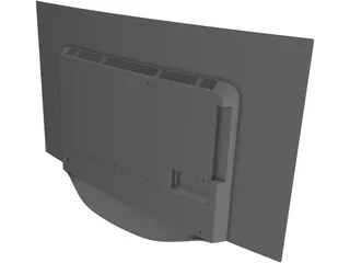 LG Curved OLED TV 55EC9300 3D Model preview