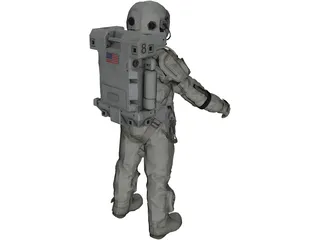 Space Suit 3D Model preview