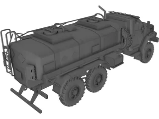 Ural Next Fuel Truck 3D Model preview