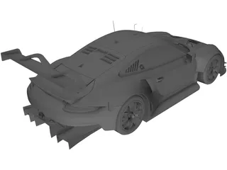 Porsche 911 RSR 3D Model preview
