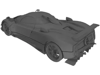 Pagani Zonda Cinque 3D Model preview