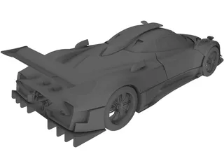 Pagani Zonda R 3D Model preview