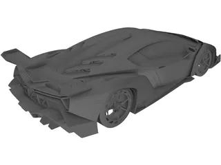 Lamborghini Veneno 3D Model preview
