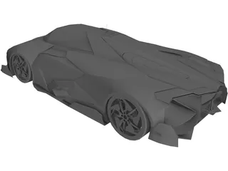 Lamborghini Egoista 3D Model preview