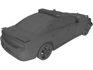 Dodge Charger SRT-8 2012 Police 3D Model preview