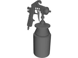 Spray Gun 3D Model preview