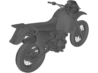 Kawasaki KLR650 3D Model preview
