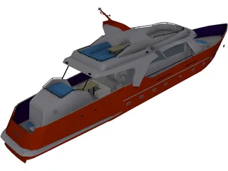 Boat 3D Model preview