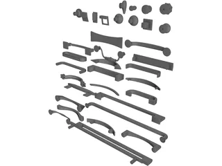 Handle Collection 3D Model preview