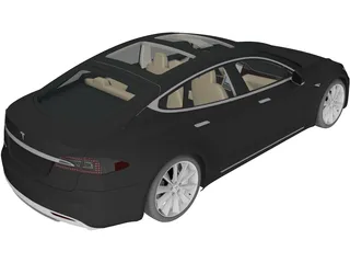 Tesla Model S 3D Model preview