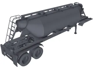 Tolva Americana 28 m3 3D Model preview
