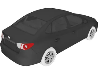 Hyundai Accent (2011) 3D Model preview