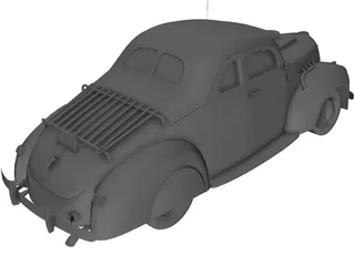 Ford Coupe (1939) 3D Model preview