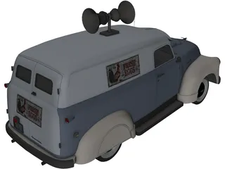 Chevrolet Panel Van (1951) 3D Model preview