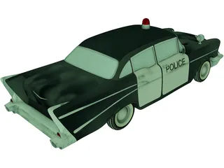 Chevrolet Bel Air Police (1952) 3D Model preview
