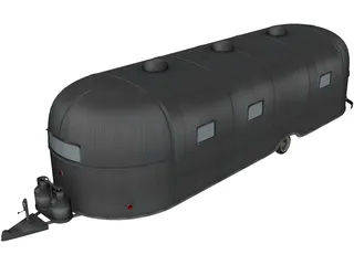 Airstream Trailer (1950) 3D Model preview