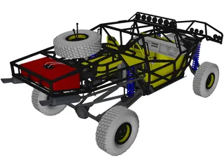Trophy Truck 3D Model preview