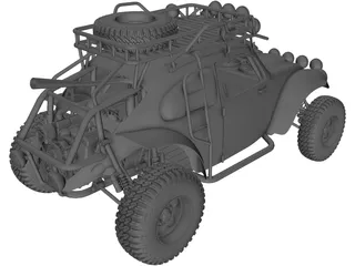 Volkswagen Beetle Trophy Truck 3D Model preview
