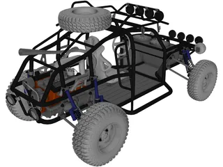 Dune Buggy 3D Model preview