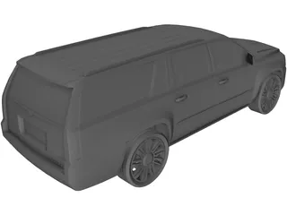 Cadillac Escalade (2017) 3D Model preview