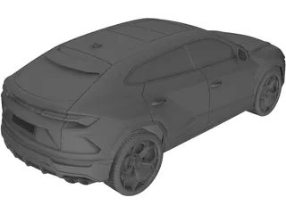 Lamborghini Urus (2018) 3D Model preview