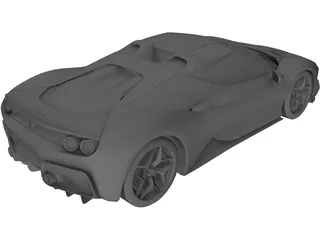 Ferrari J50 (2017) 3D Model preview