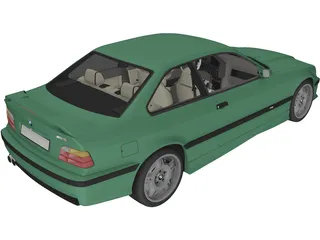 BMW M3 E36 (1997) 3D Model preview