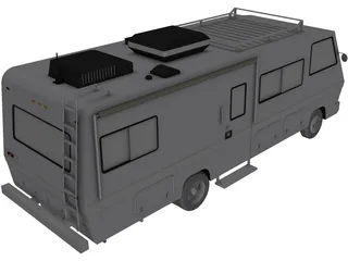 Fleetwood RV Motorhome 3D Model preview