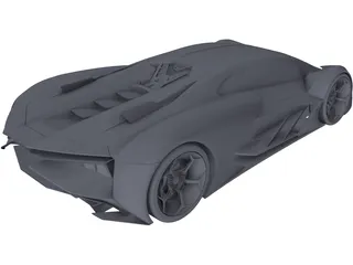 Lamborghini Terzo Millennio Concept 3D Model preview