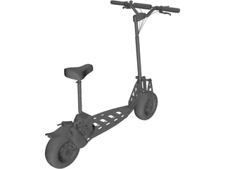 Go-Ped Motorized Scooter 3D Model preview