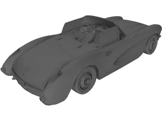 Chevrolet Corvette C1 (1957) 3D Model preview