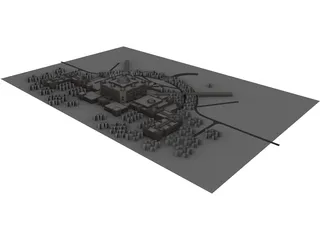 Abu Dhabi Emirates Palace 3D Model preview
