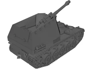SdKfz 184 Wespe SPG 3D Model preview