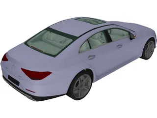 Mercedes-Benz CLS 450 (2018) 3D Model preview