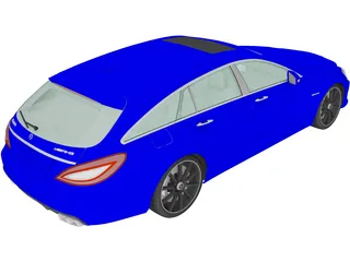Mercedes-Benz CLS 63 AMG Wagon (2018) 3D Model preview