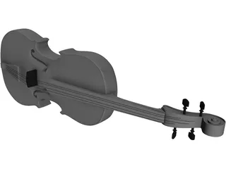 Violin Traditional 3D Model preview