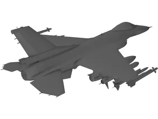 Mitsubishi F-2 Viper Zero 3D Model preview