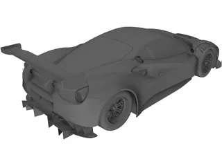 Ferrari 488 GT3 3D Model preview