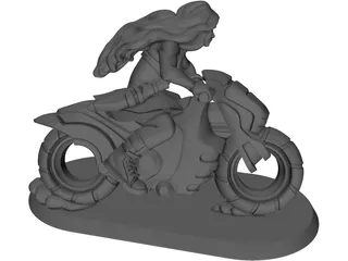 Rider Warrior 3D Model preview