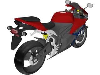 Honda CBR 600RR (2009) 3D Model preview