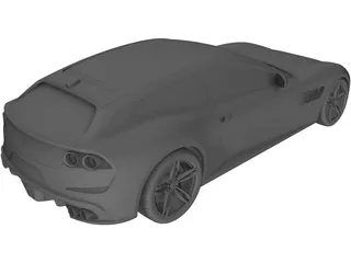 Ferrari GTC4 Lusso (2017) 3D Model preview