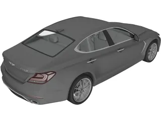 Genesis G70 (2018) 3D Model preview