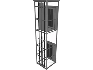 Elevator 3D Model preview