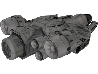 YT-1760 Freighter 3D Model preview
