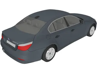 BMW 530d E39 3D Model preview