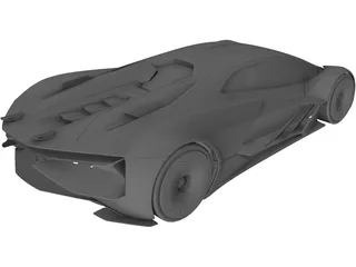 Lamborghini Terzo Millennio 3D Model preview