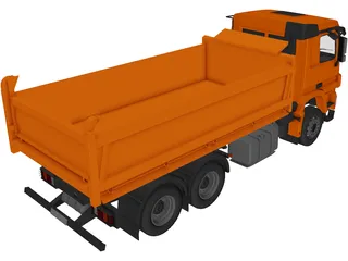 Mercedes-Benz Dump Truck 3D Model preview