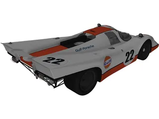 Porsche 917K (1969) 3D Model preview